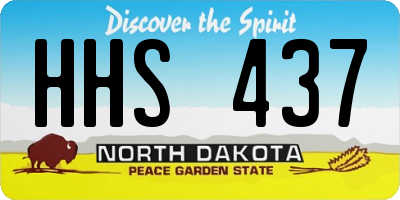 ND license plate HHS437