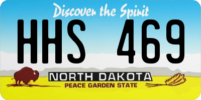 ND license plate HHS469