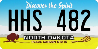 ND license plate HHS482