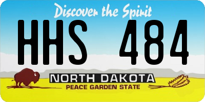ND license plate HHS484