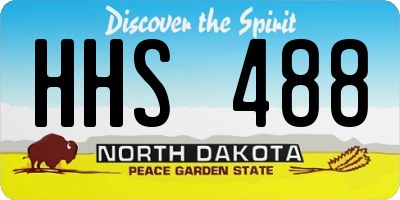 ND license plate HHS488