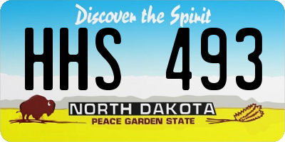 ND license plate HHS493
