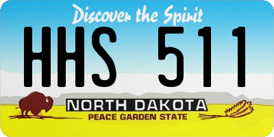 ND license plate HHS511