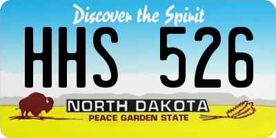 ND license plate HHS526