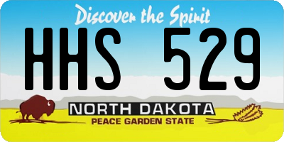 ND license plate HHS529