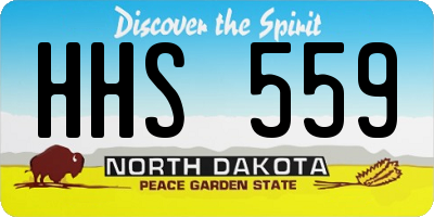 ND license plate HHS559