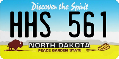 ND license plate HHS561