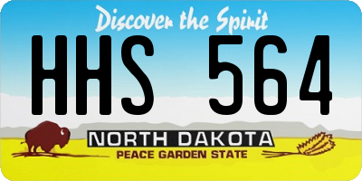 ND license plate HHS564