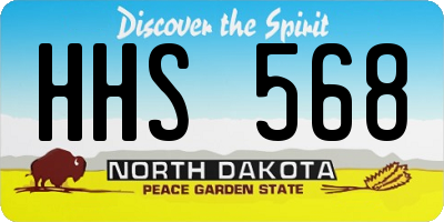 ND license plate HHS568