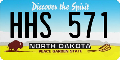 ND license plate HHS571