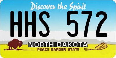 ND license plate HHS572