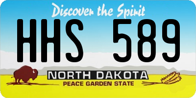 ND license plate HHS589