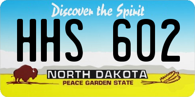 ND license plate HHS602
