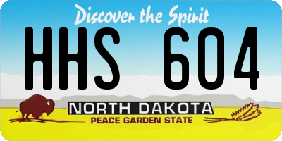 ND license plate HHS604
