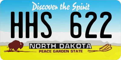 ND license plate HHS622