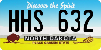 ND license plate HHS632