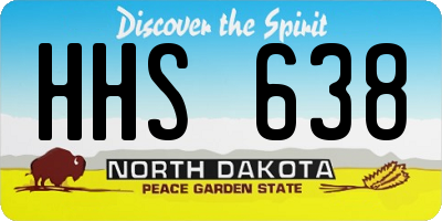 ND license plate HHS638