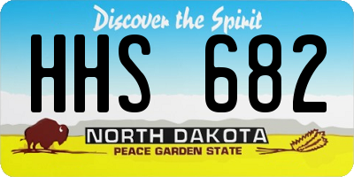 ND license plate HHS682