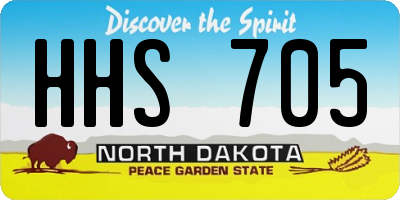 ND license plate HHS705