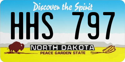 ND license plate HHS797