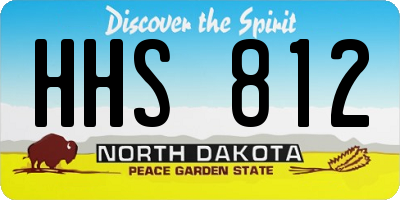 ND license plate HHS812
