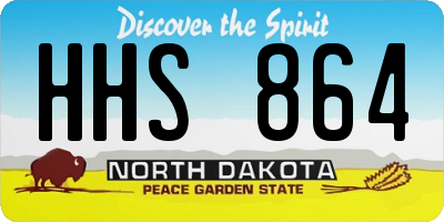 ND license plate HHS864