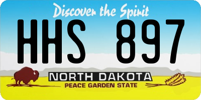 ND license plate HHS897