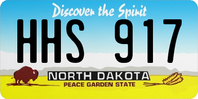ND license plate HHS917