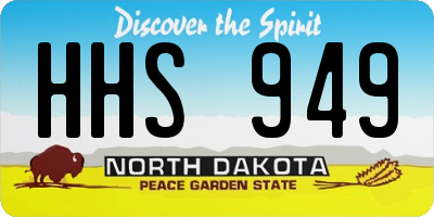 ND license plate HHS949
