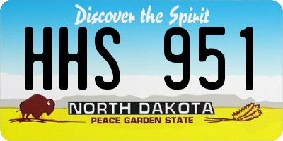 ND license plate HHS951