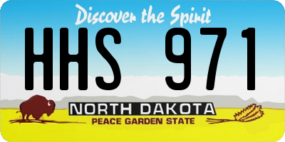 ND license plate HHS971