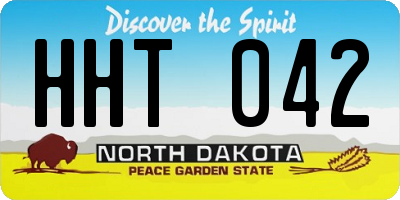 ND license plate HHT042