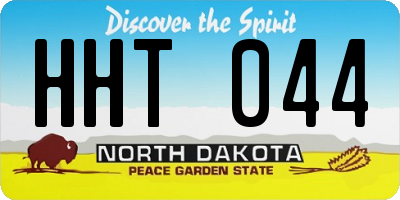 ND license plate HHT044
