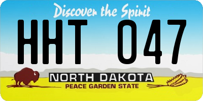 ND license plate HHT047