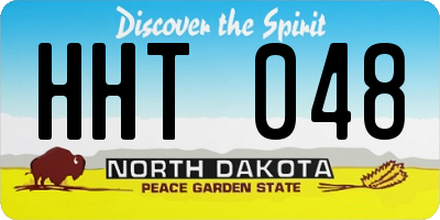 ND license plate HHT048