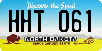 ND license plate HHT061