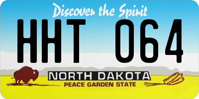 ND license plate HHT064