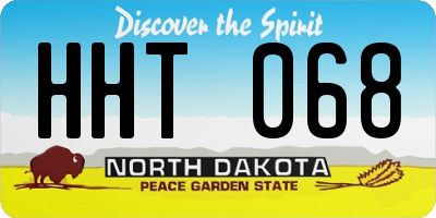 ND license plate HHT068