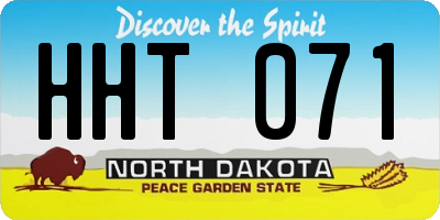 ND license plate HHT071