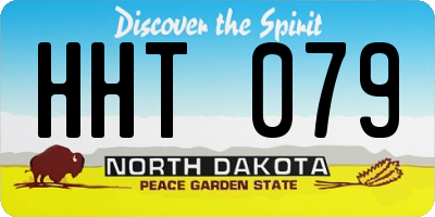 ND license plate HHT079