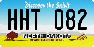 ND license plate HHT082