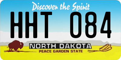 ND license plate HHT084