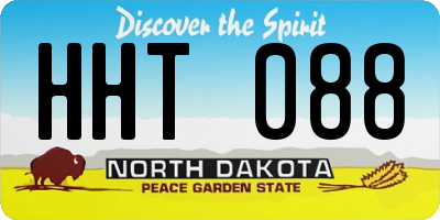 ND license plate HHT088
