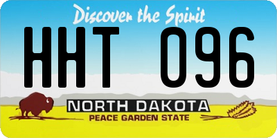 ND license plate HHT096