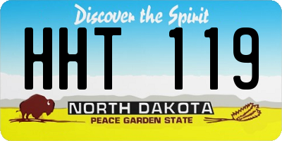 ND license plate HHT119