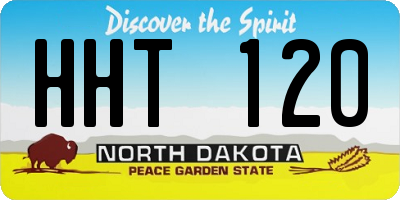 ND license plate HHT120