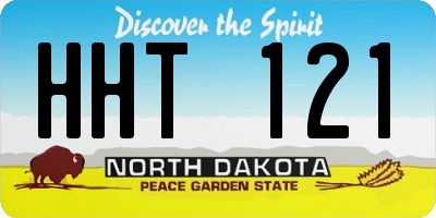 ND license plate HHT121