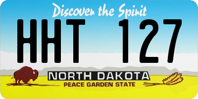 ND license plate HHT127