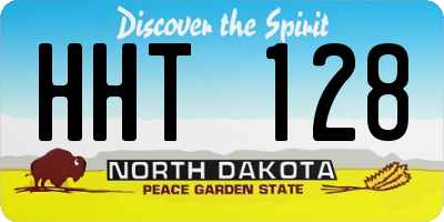 ND license plate HHT128
