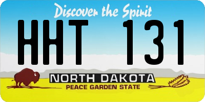 ND license plate HHT131